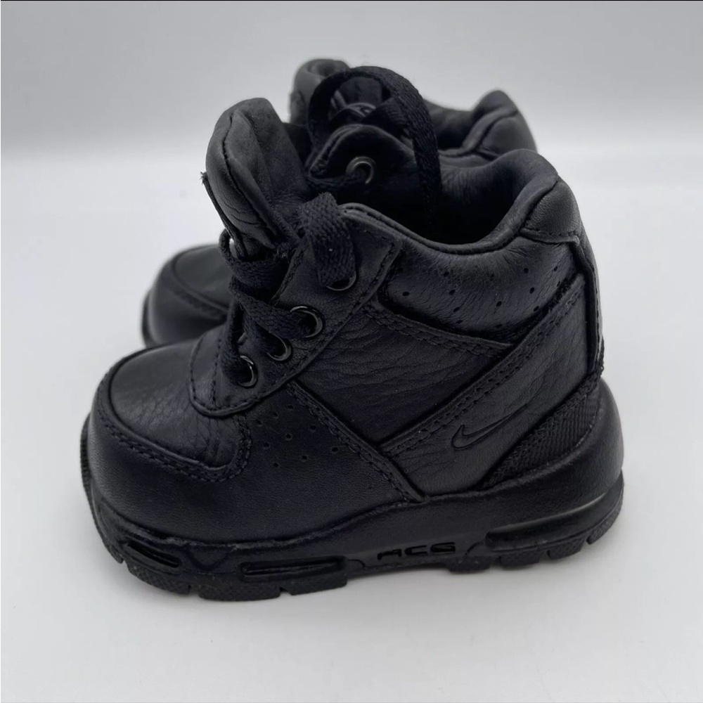 Nike Air Max Black Goadome (TD) Baby/Toddlers ACG Leather Snow Boots | NEW/NWT🖤 - Picture 3 of 14